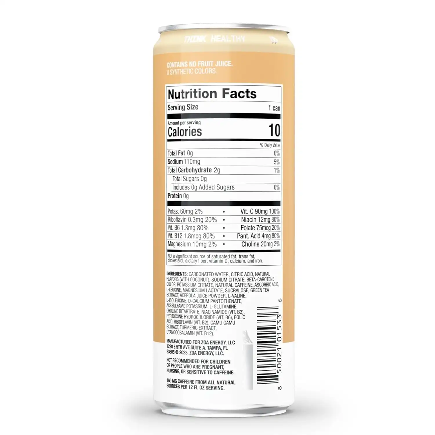 Zero Sugar Energy Drink Pineapple Coconut – Bild 2