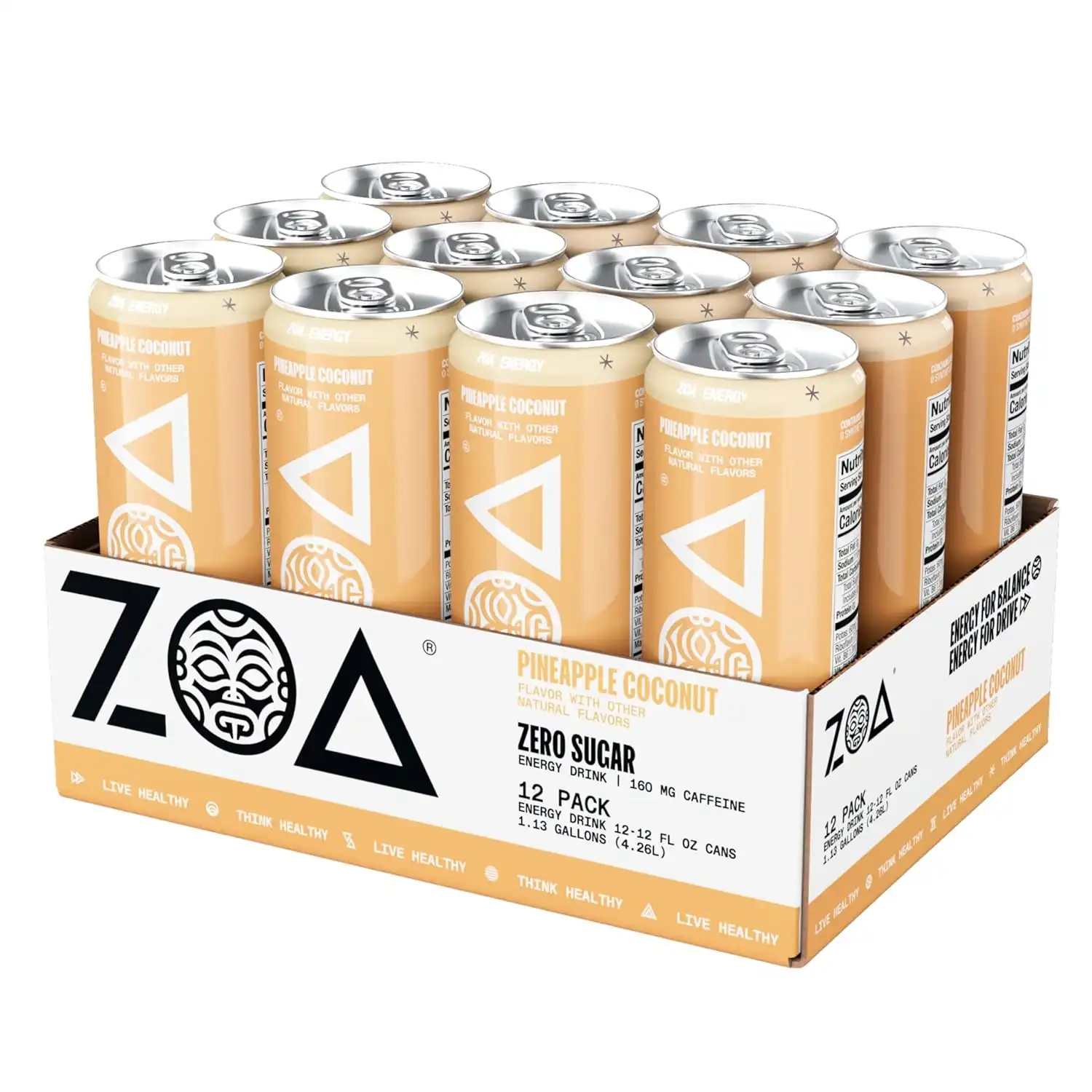 Zero Sugar Energy Drink Pineapple Coconut – Bild 6