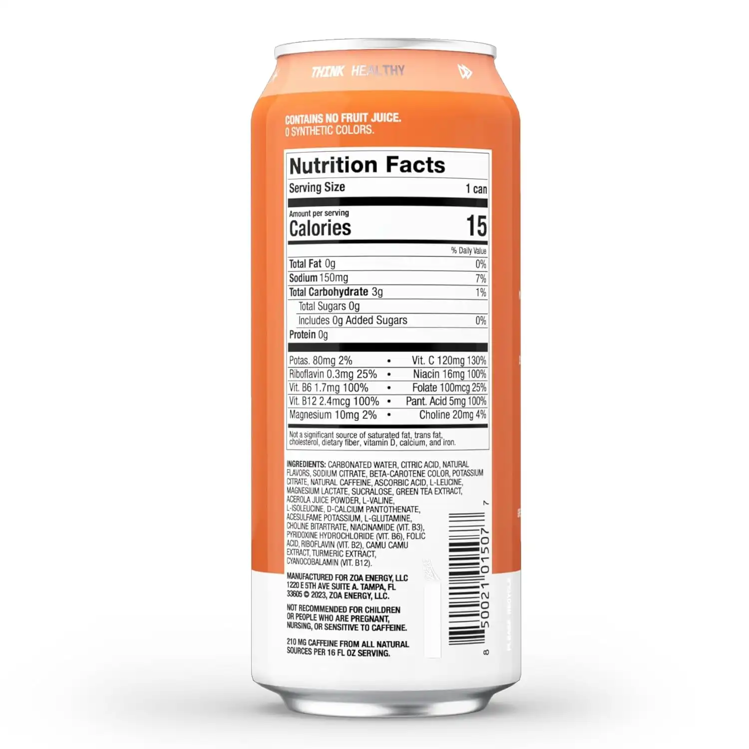 Zero Sugar Energy Drink Wild Orange – Bild 2